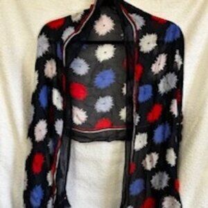 Kate Spade New York "Pop Flower" scarf NWT